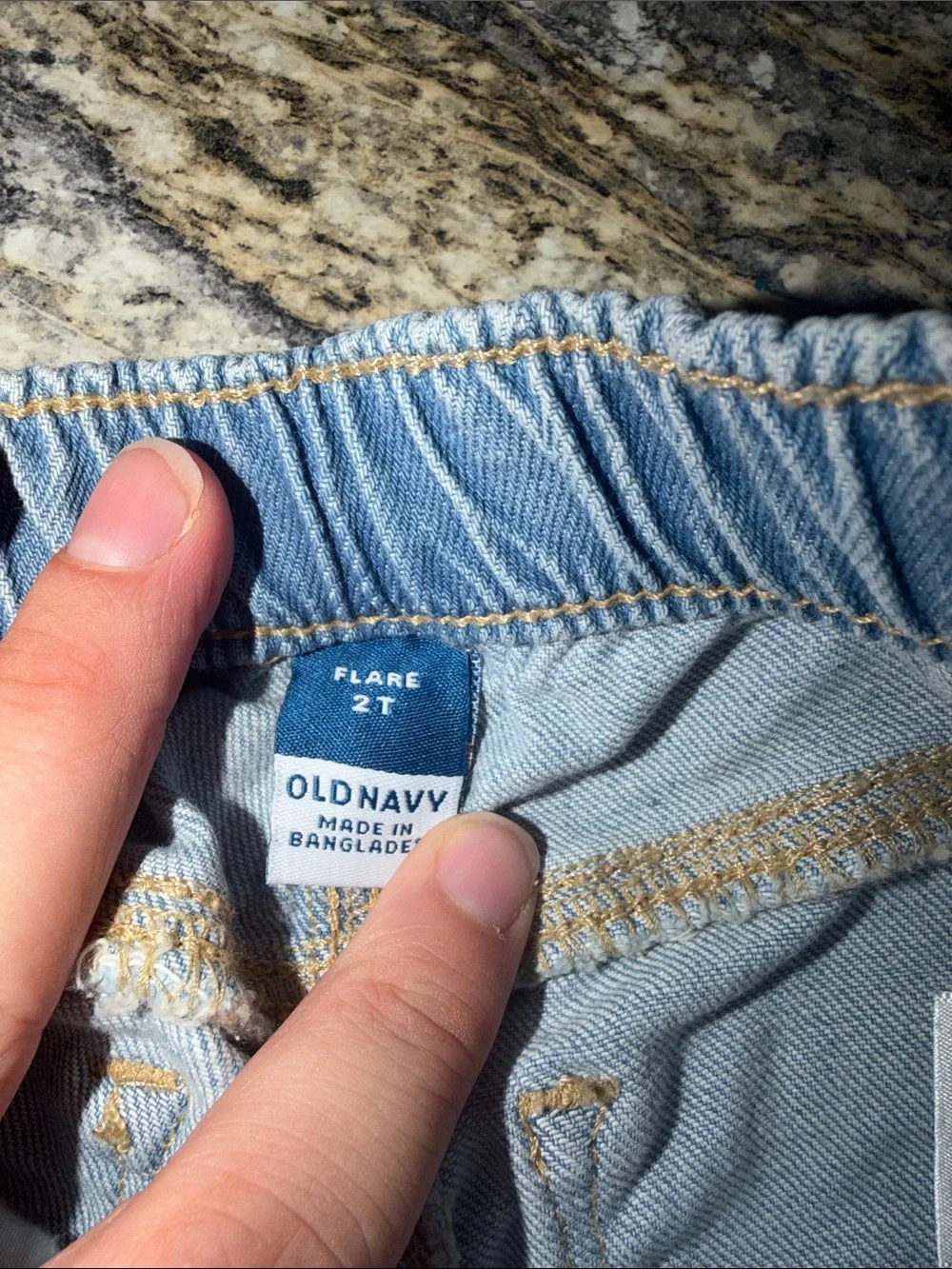 Old Navy ToddlerGirls Three-Pack Denim Pants - Light Blue, Medium Blue, Dark.